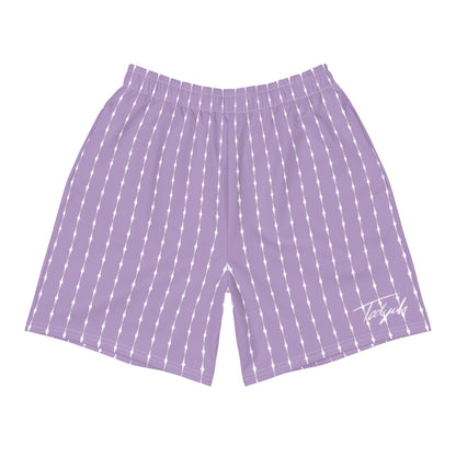 STAR-STRIPED Shorts Purple/White