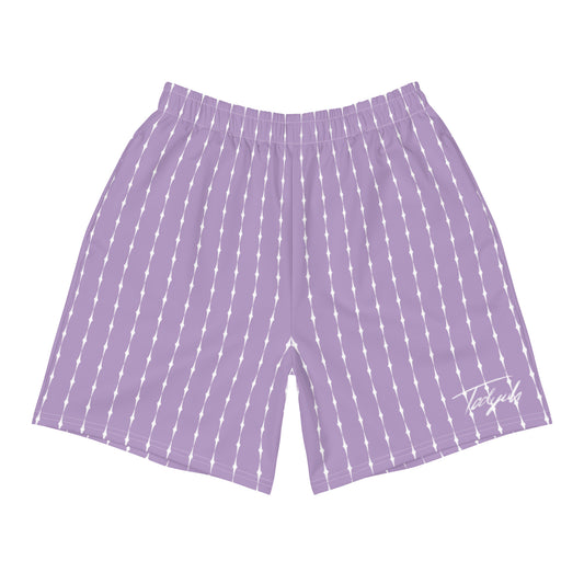 STAR-STRIPED Shorts Purple/White