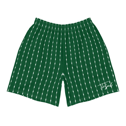 STAR-STRIPED Shorts Green/White