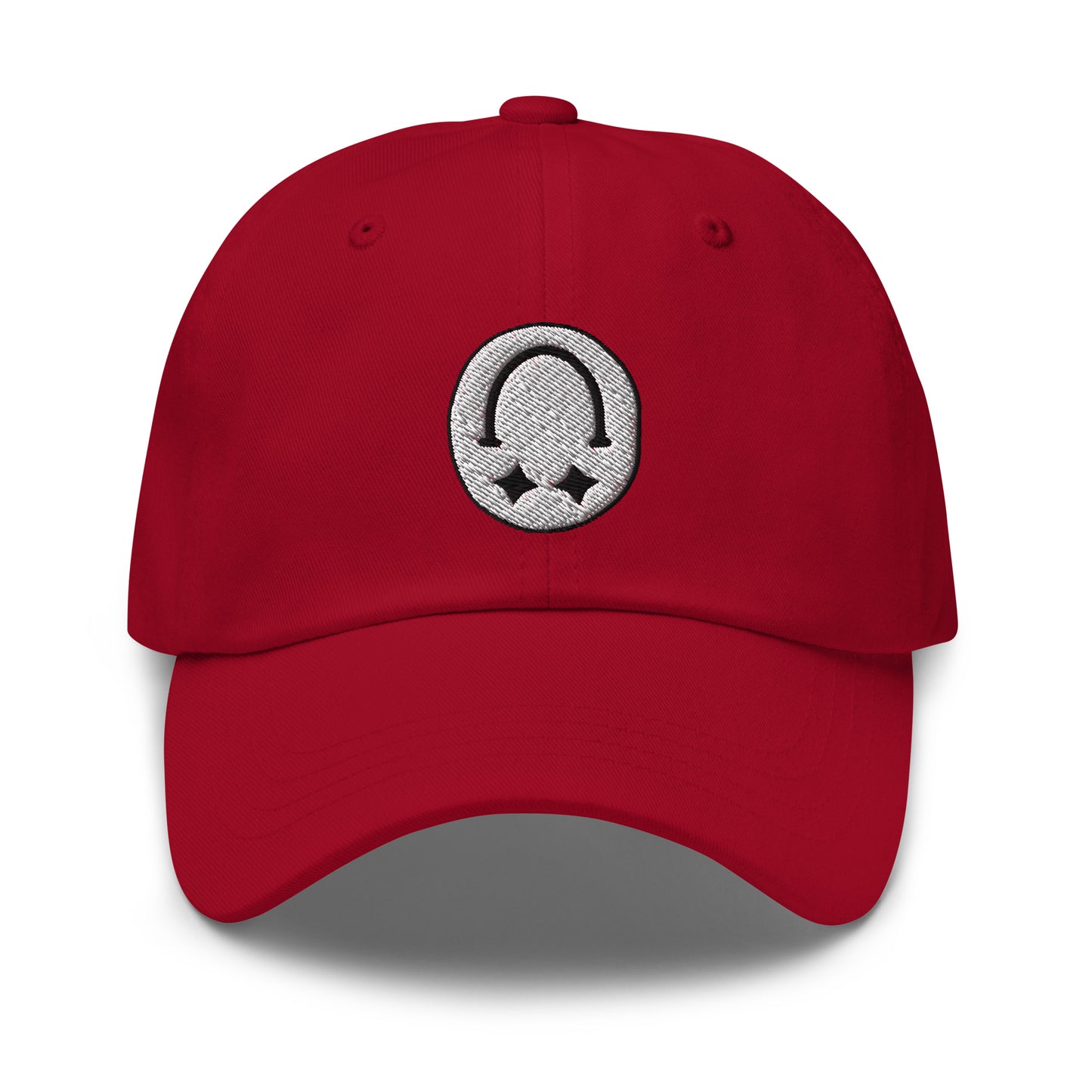 SMILEY Dad Hat White