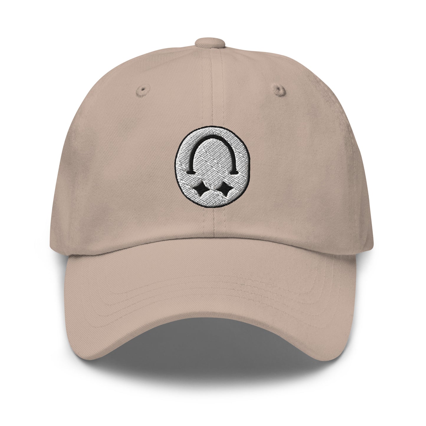 SMILEY Dad Hat White