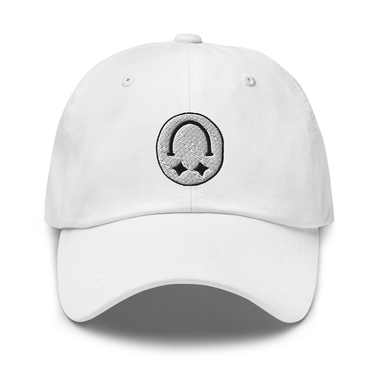 SMILEY Dad Hat White