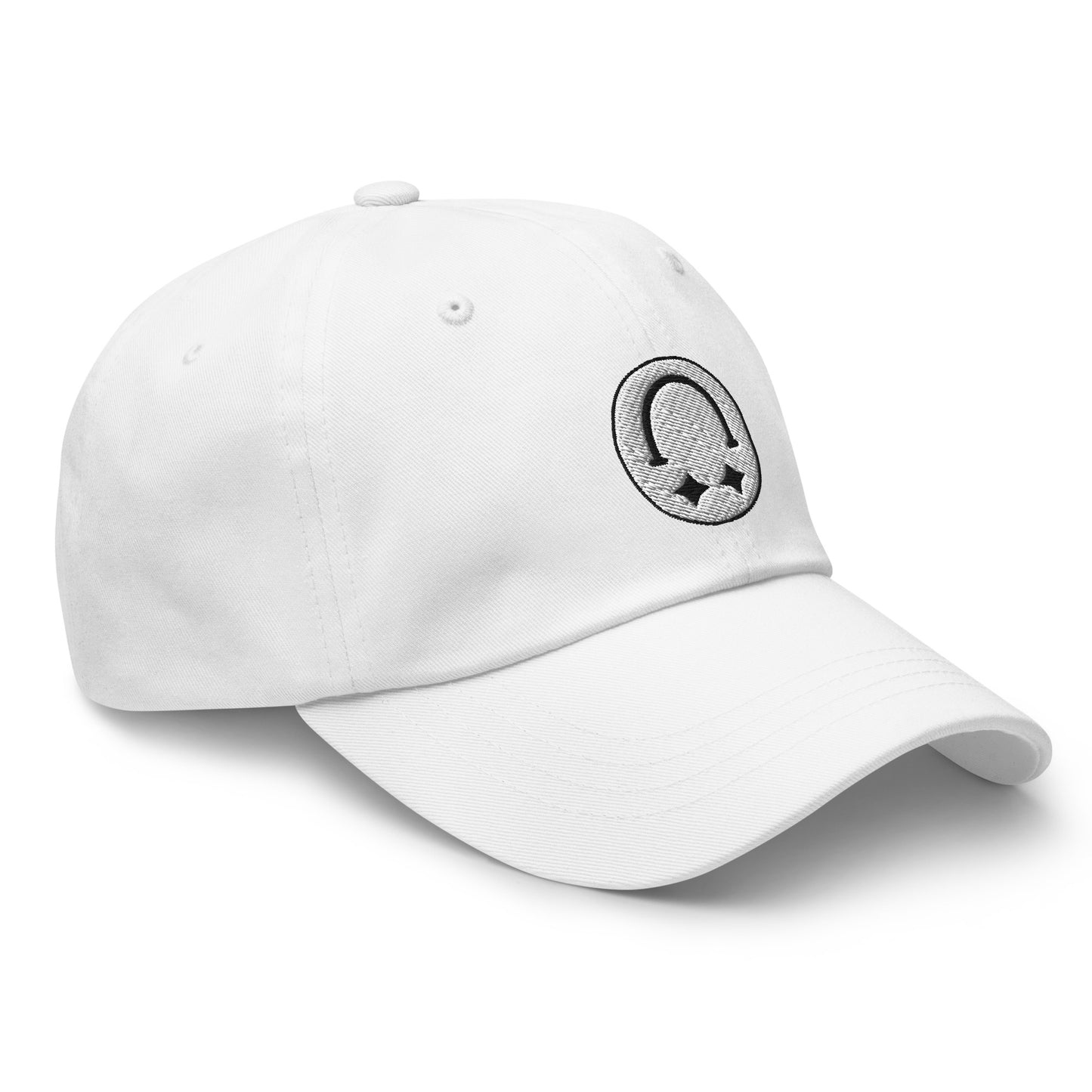 SMILEY Dad Hat White